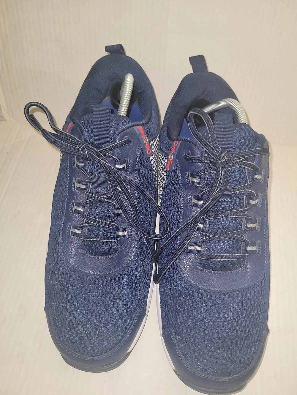 Orthofeet Edgewater Sneakers Men's Size 13 Wide 4E Blue Walking Shoes 616